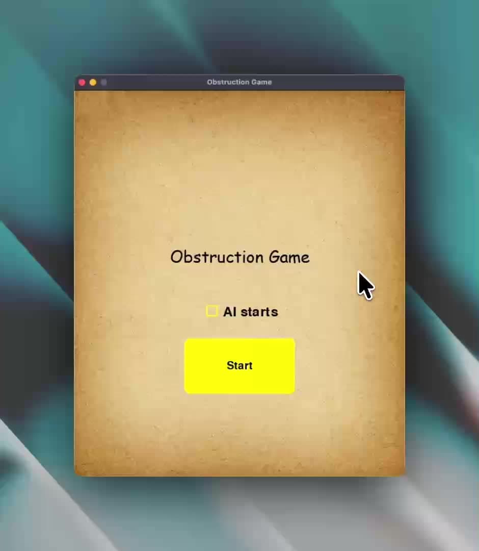 obstruction game